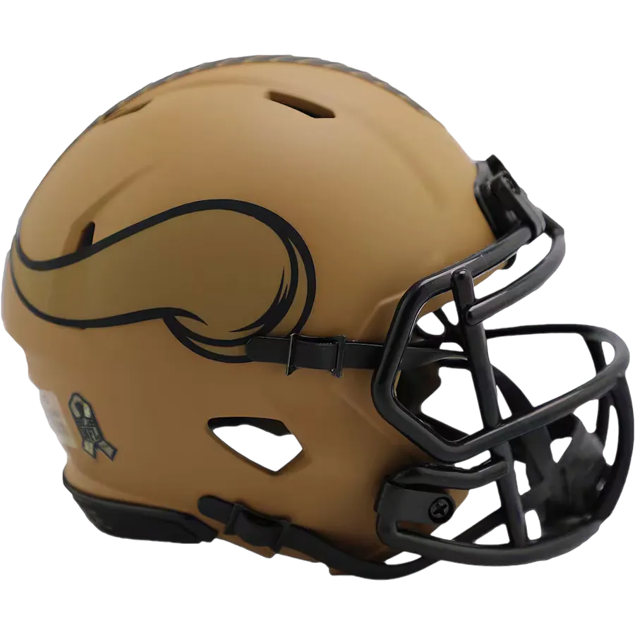 Minnesota Vikings Riddell 2023 Salute To Service Speed Mini Helm